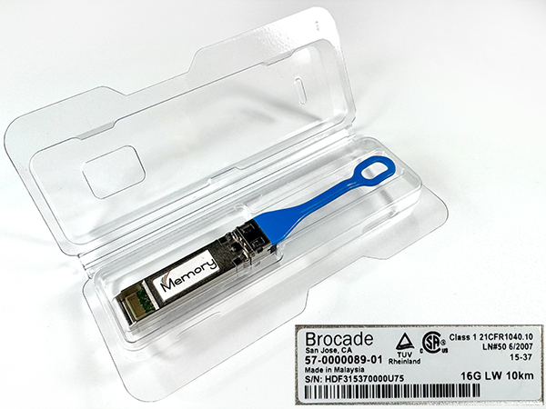 sfp+ xbr plastic box clamshell packaging brocade 57-0000089-01
